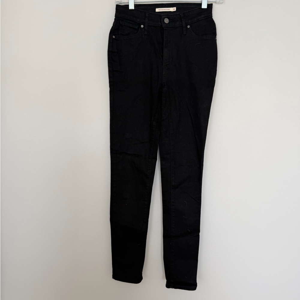 Levi's 721 High Rise Women's Classic Black Skinny Jeans